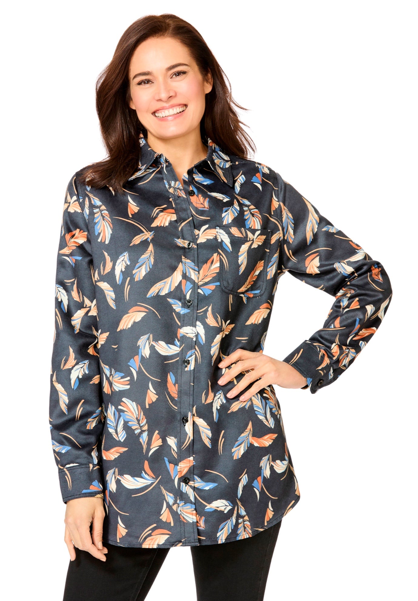 Soft Faux Suede Shirt image number 0