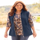 Zip-Front Cable Vest image number null