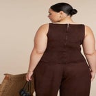 Faux Suede Flap Top image number null