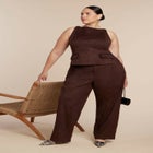 Faux Suede Flap Top image number null