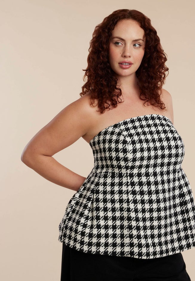 Houndstooth Bustier image number 0
