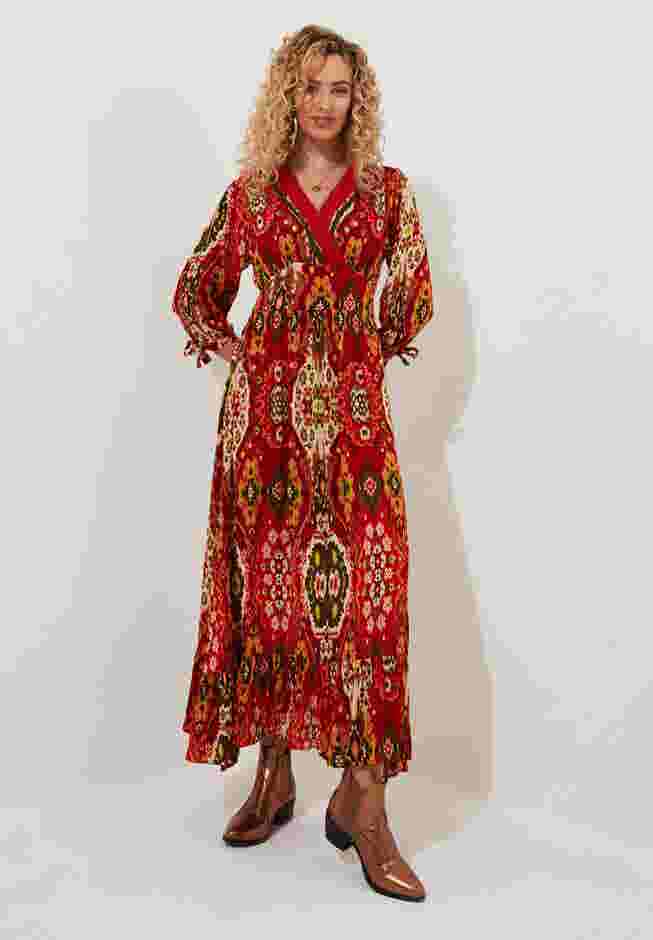 Surplice Flounce Maxi Dress image number 0