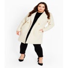 Estelle Double Button Collared Coat image number null