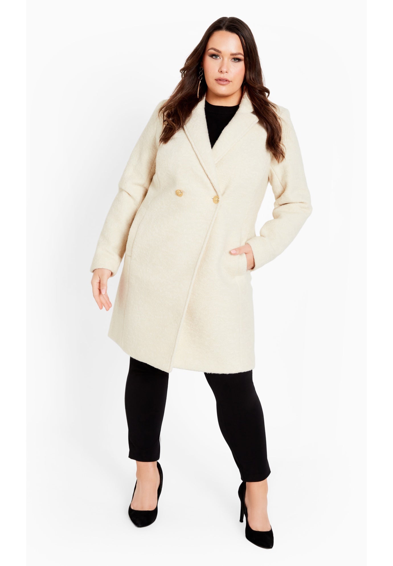 Estelle Double Button Collared Coat image number 0