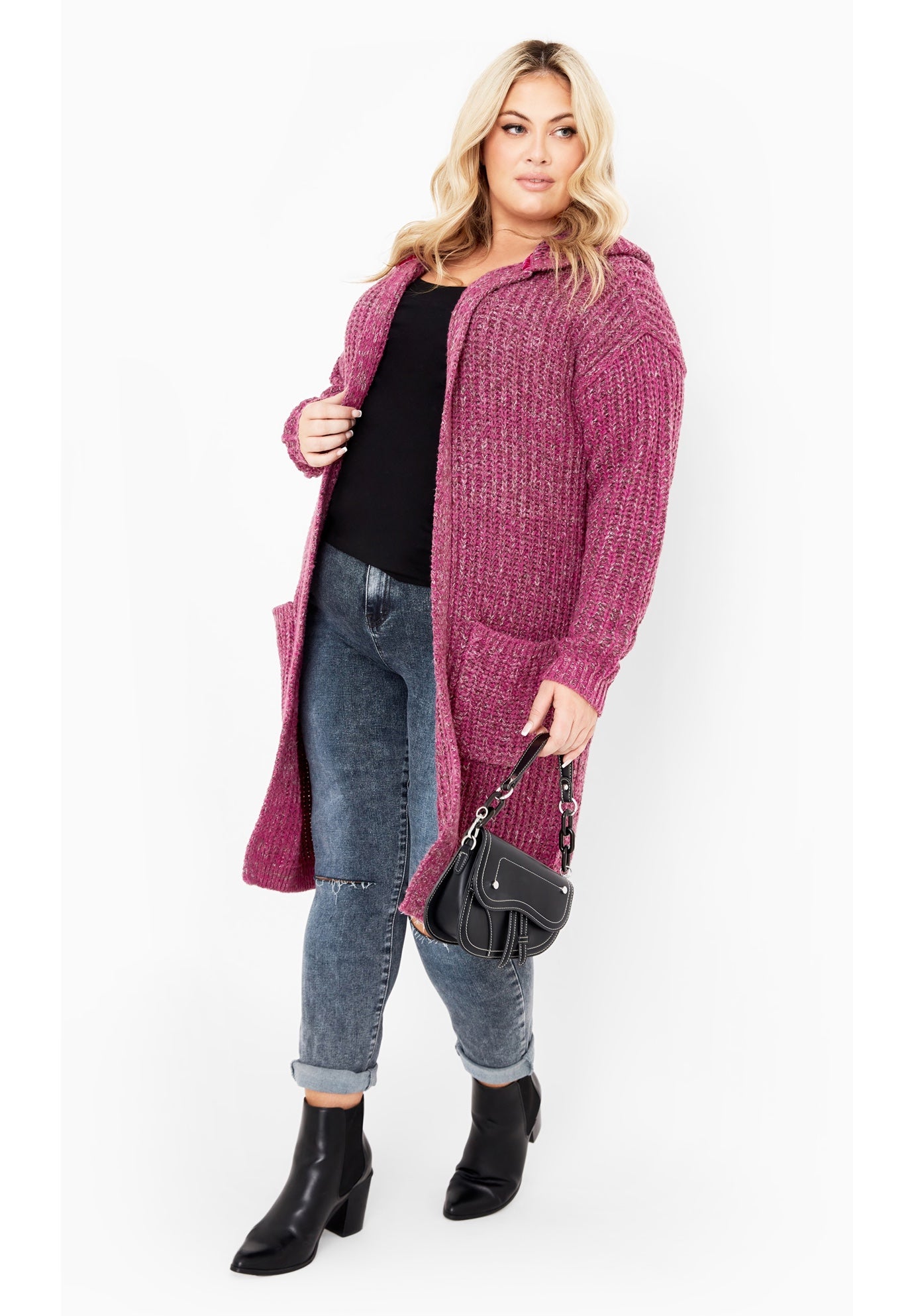 Chelsea Soft Knit Hood Coatigan image number 0