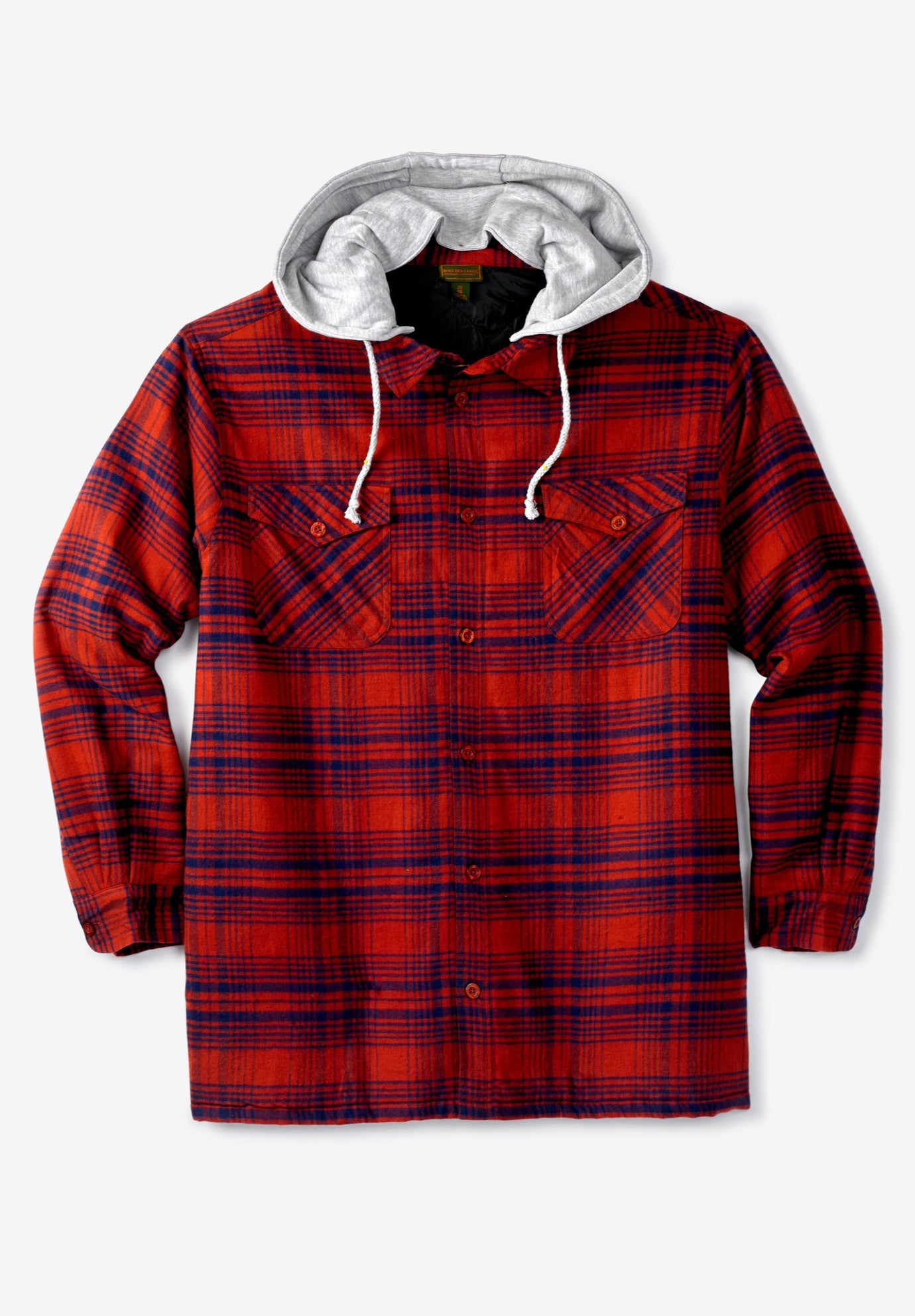 Removable Hooded Shirt Jacket image number 0