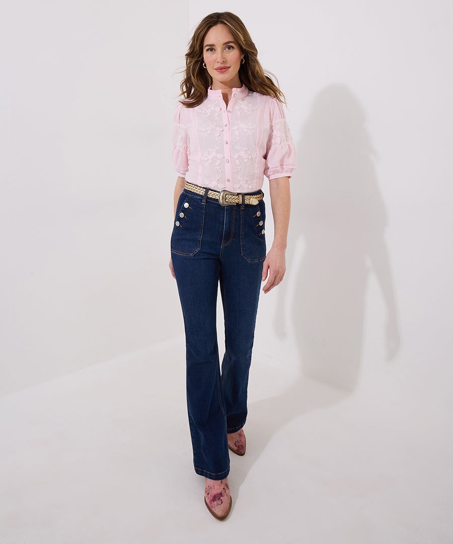 Lace Embroidered Blouse image number 4