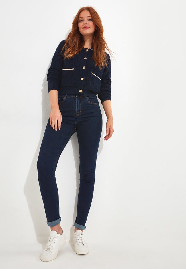 HIGH WAISTED SKINNY JEANS image number 0