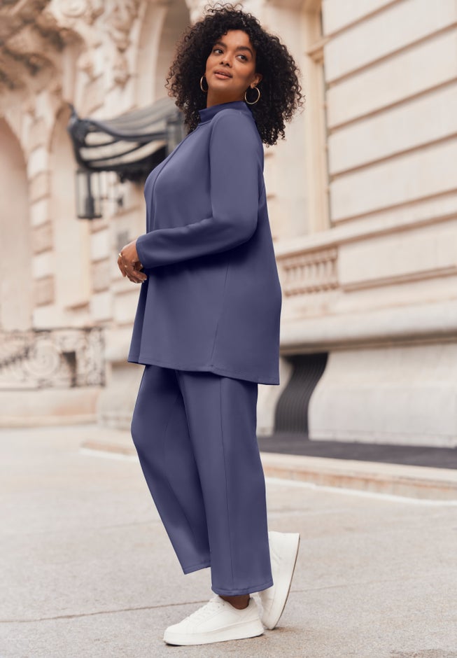 Seamed Mock Neck Tunic image number 1