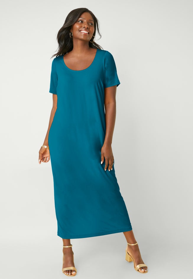 2-Piece Stretch Knit Duster Set image number 1