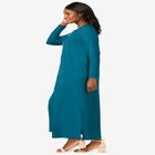 2-Piece Stretch Knit Duster Set image number null