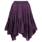 Handkerchief Hem Crinkle Midi Skirt image number null