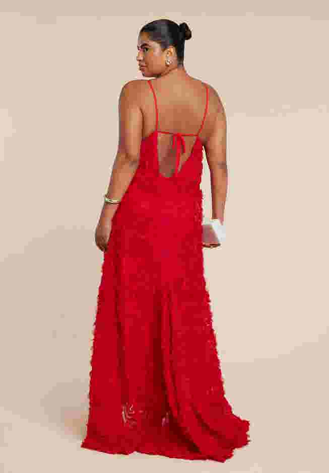 3D Floral Texture Gown image number 3