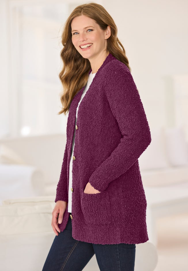 Cozy Boucle Cardigan image number 2