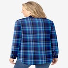 Pintucked Flannel Shirt image number null