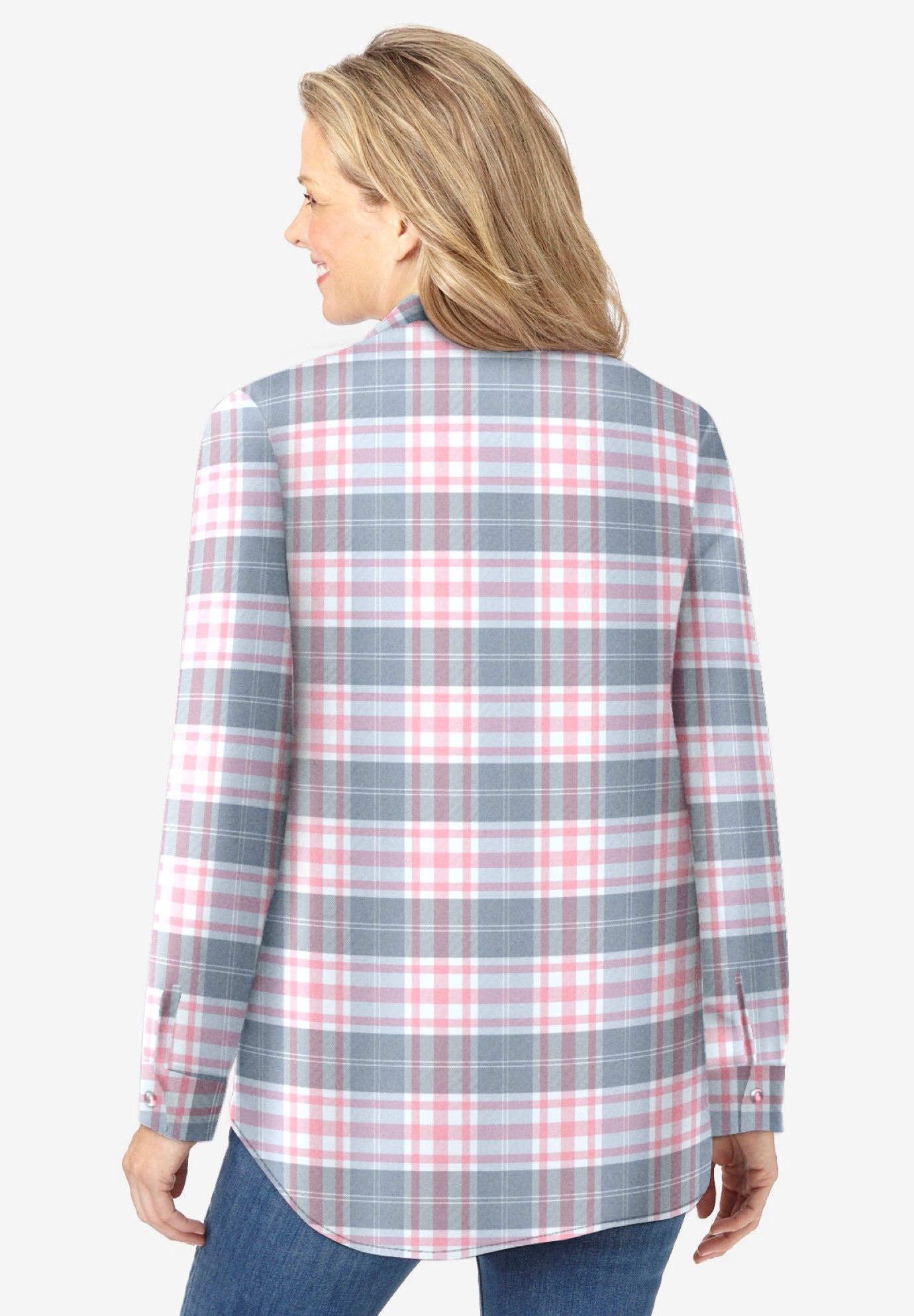 Pintucked Flannel Shirt image number 1