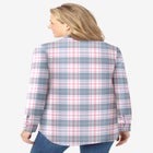 Pintucked Flannel Shirt image number null