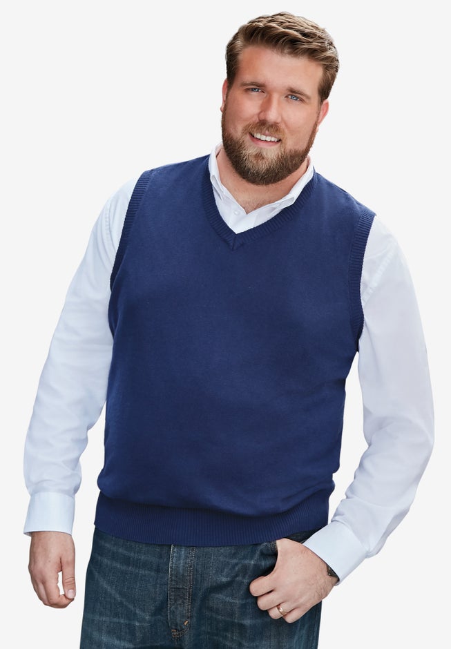 Lightweight V-Neck Sweater Vest image number 1