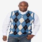 V-Neck Argyle Sweater Vest image number null
