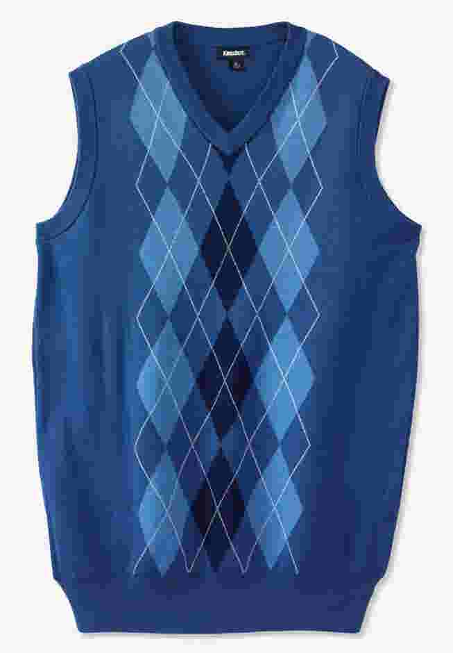 V-Neck Argyle Sweater Vest image number 0