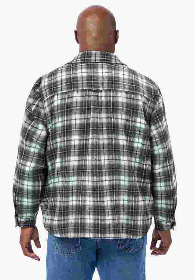 Brawny Zip Up Shirt Jacket image number 1