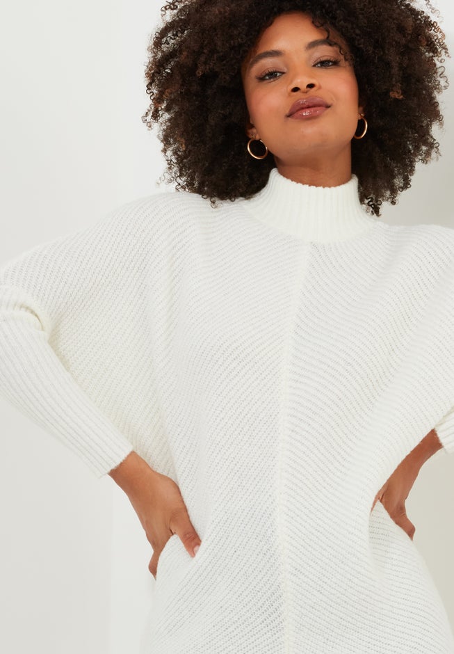 Mockneck Rib Sweater image number null