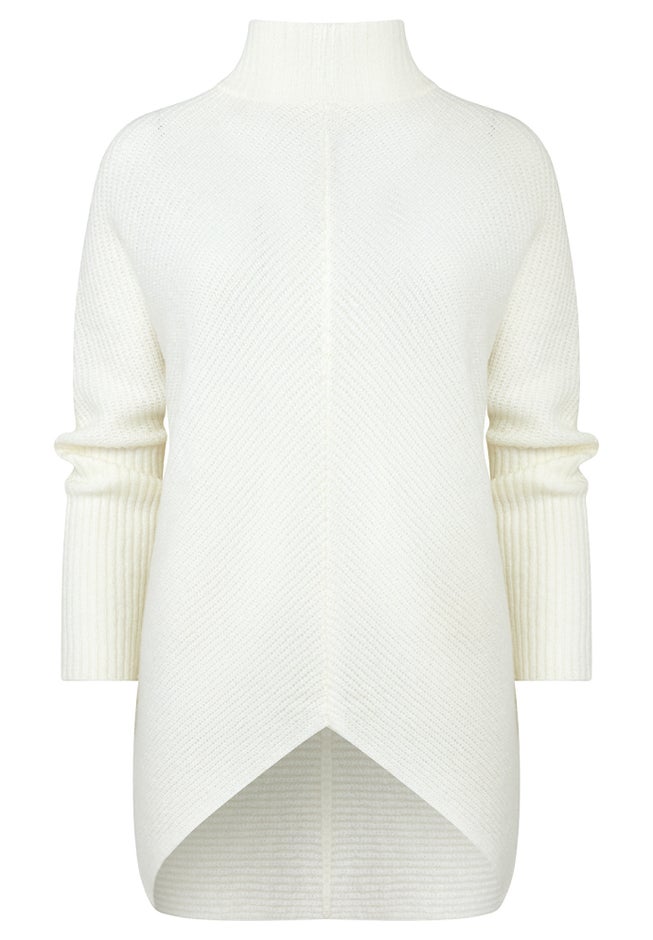 Mockneck Rib Sweater image number null