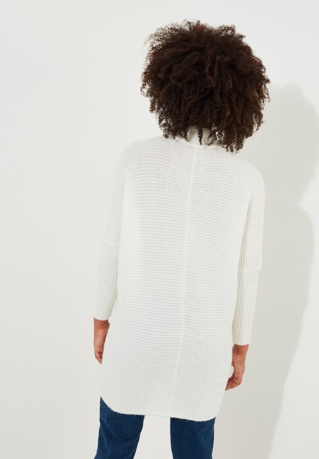 Mockneck Rib Sweater image number null