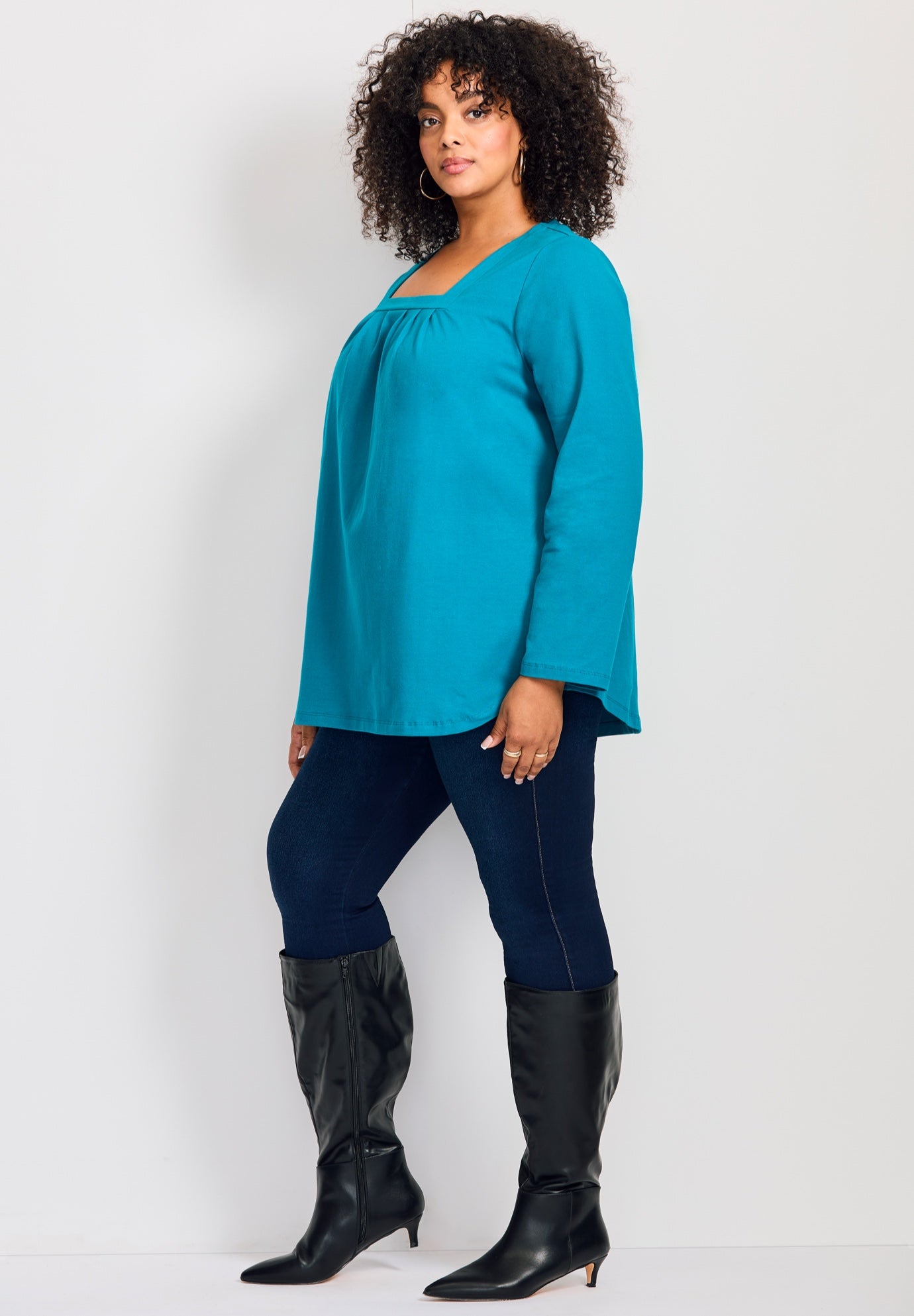 Square Neck Pleated Tunic image number 2