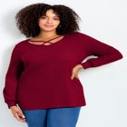 V-Neck Criss-Cross Top image number null