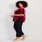 Kimono Velour Sleeve Tee image number null