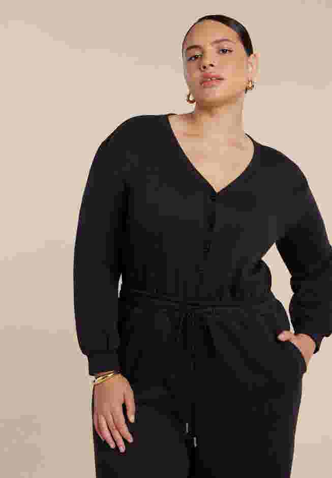 Button Up Long Sleeve Jumpsuit image number 2