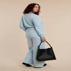Button Up Long Sleeve Jumpsuit image number null