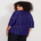 Split-Neck Foil Top image number null