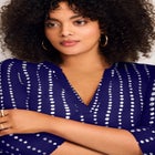 Split-Neck Foil Top image number null