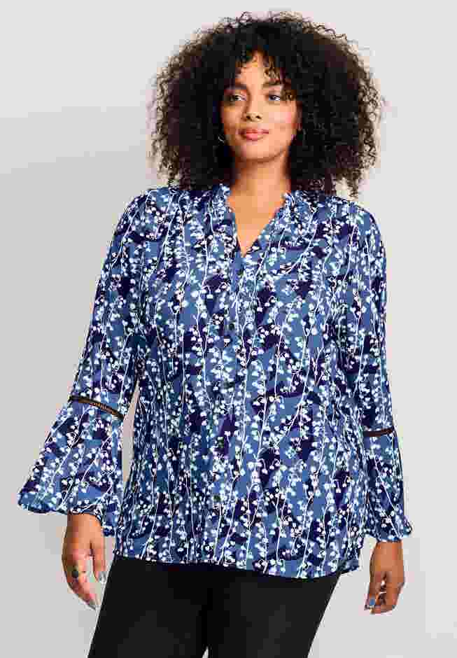 Button Front Poet Blouse image number 0