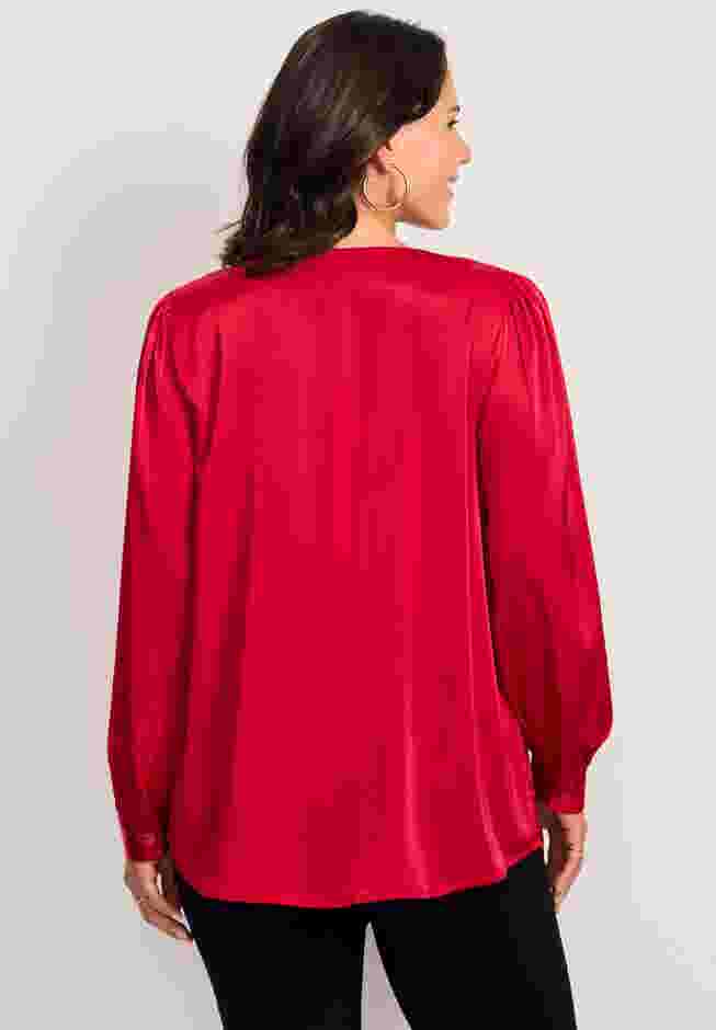 Chain Detail Satin Top image number 1