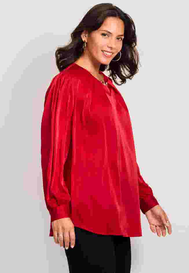 Chain Detail Satin Top image number 2