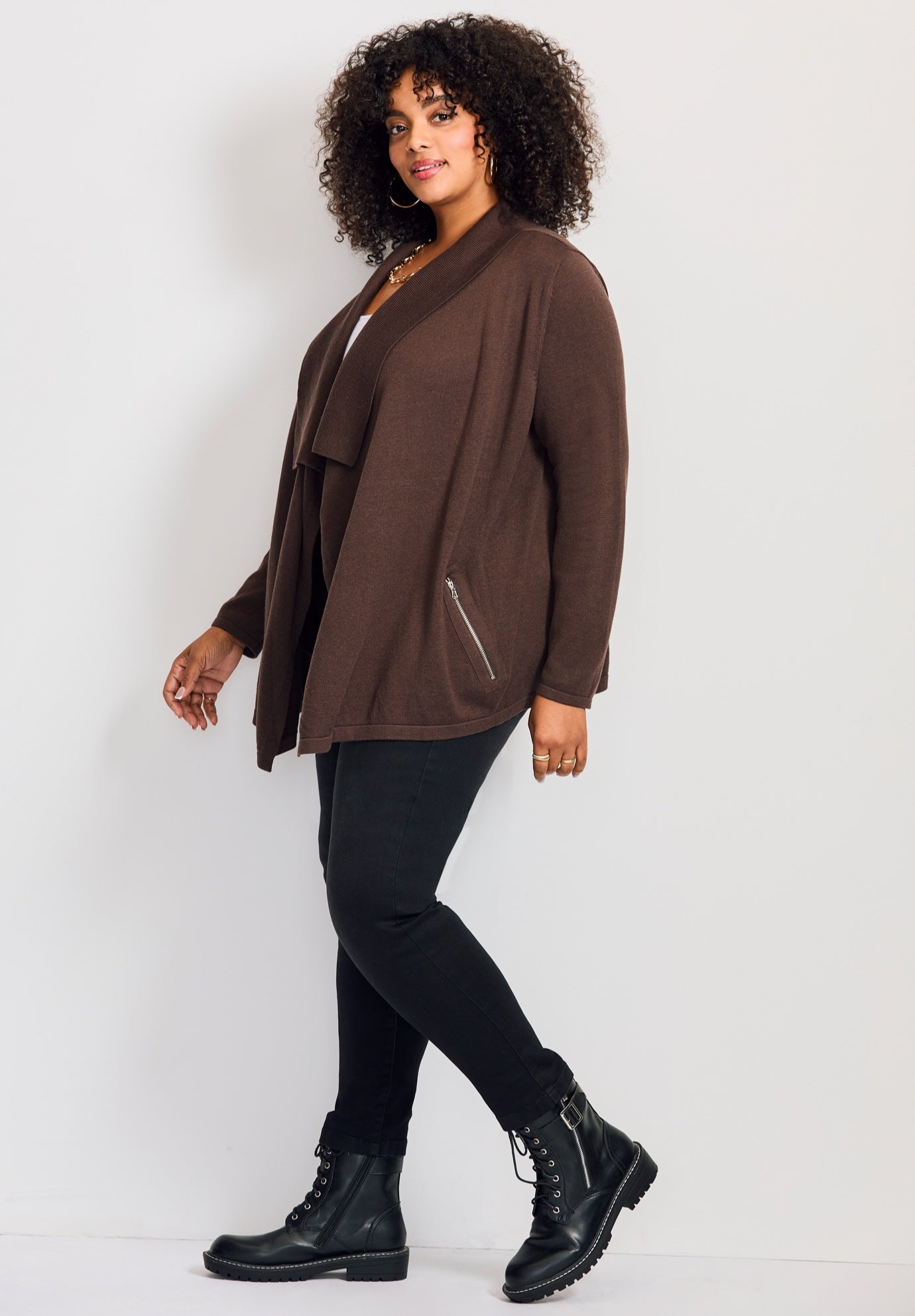 Cascade Cardigan Zipper Pocket image number 2