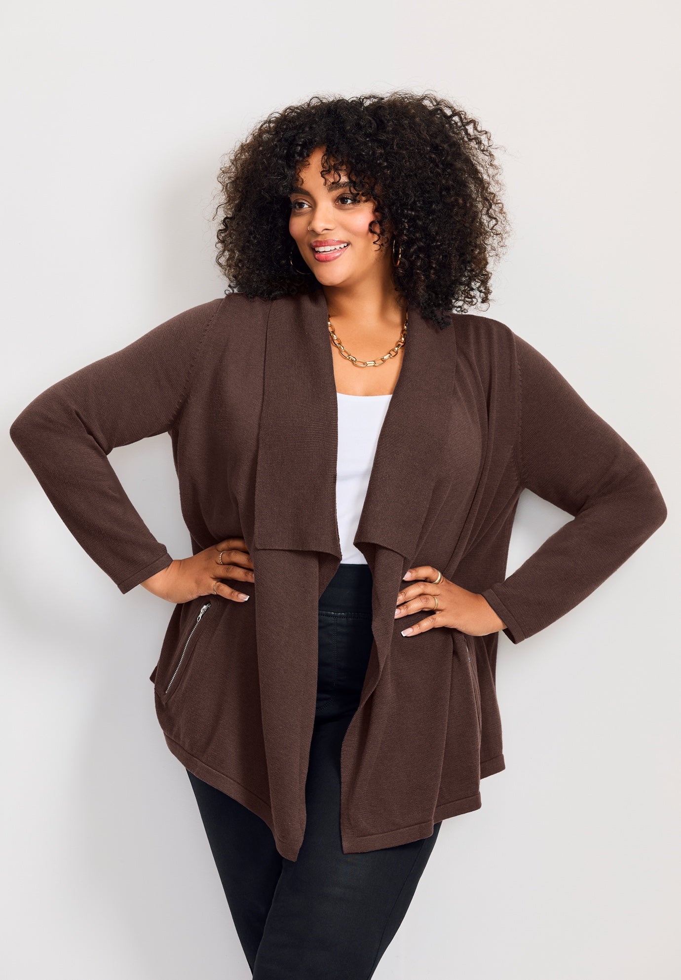 Cascade Cardigan Zipper Pocket image number 0