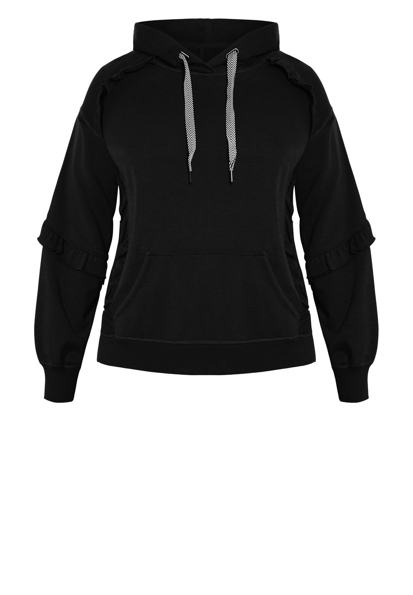 Frill Eggplant Hoodie image number 4