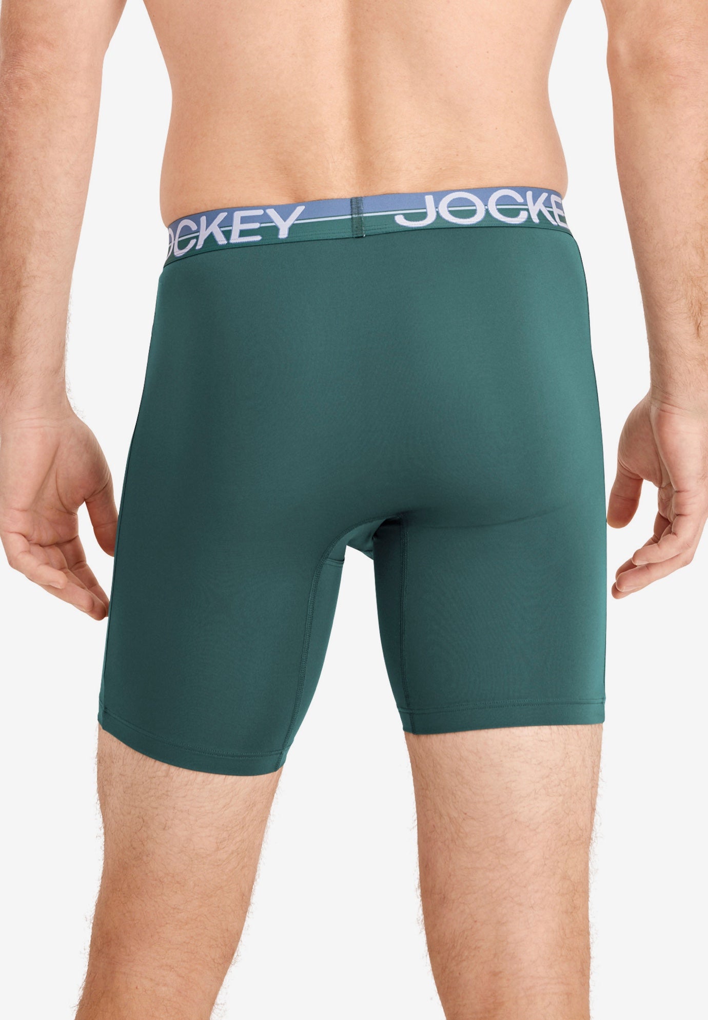 Jockey Infinite Cool Microfiber Stretch 8" Long Leg Boxer Brief - 2 Pack image number 3