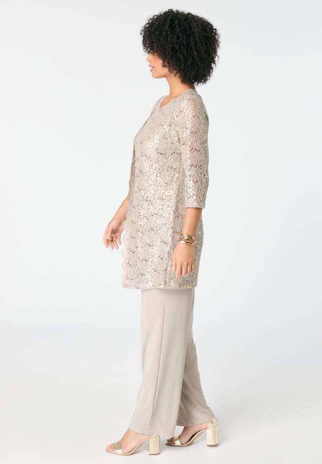 Three-Piece Lace Pant Set image number 2