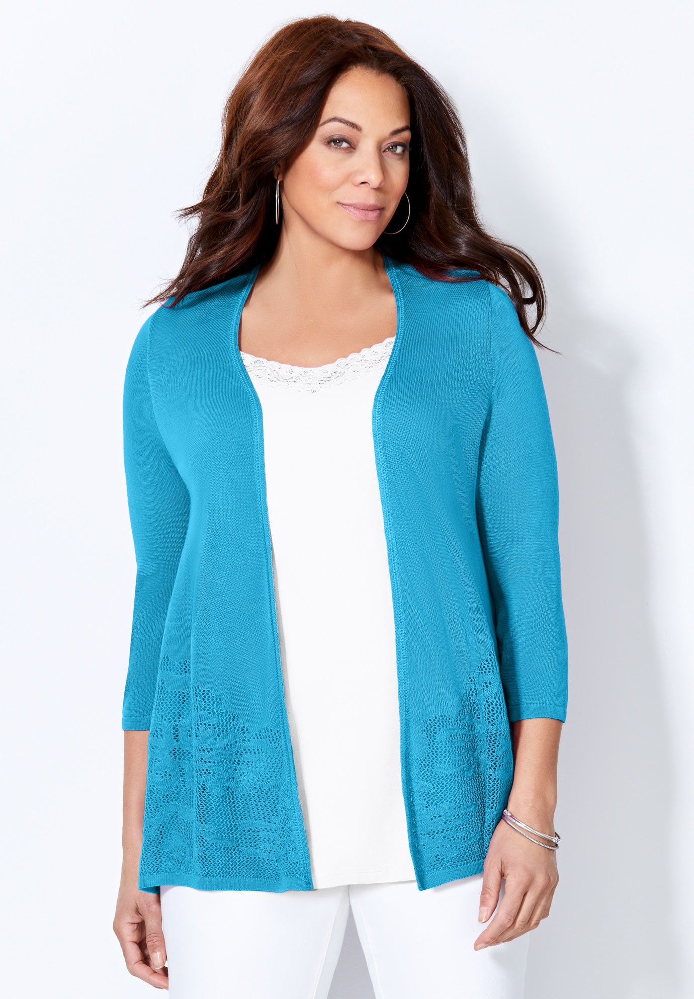 Embroidered Lace Cardigan image number 0