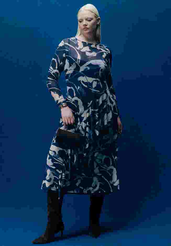 Asym Printed Midi Dress image number 0