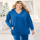 Velour Hoodie Sweatshirt image number null