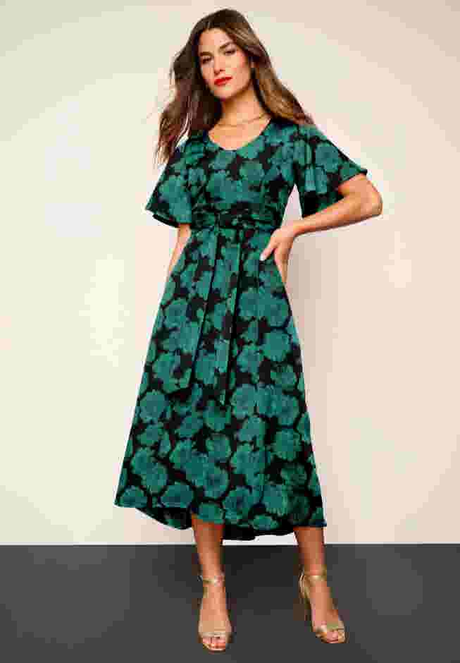 Bi-Stretch Wrap Dress image number 0