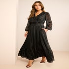 Lurex Tiered Maxi Dress image number null