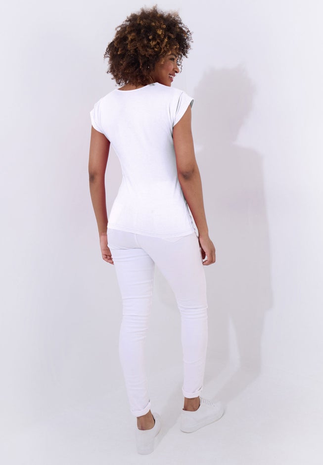 Stretch Knit Half Zip Tee image number 3