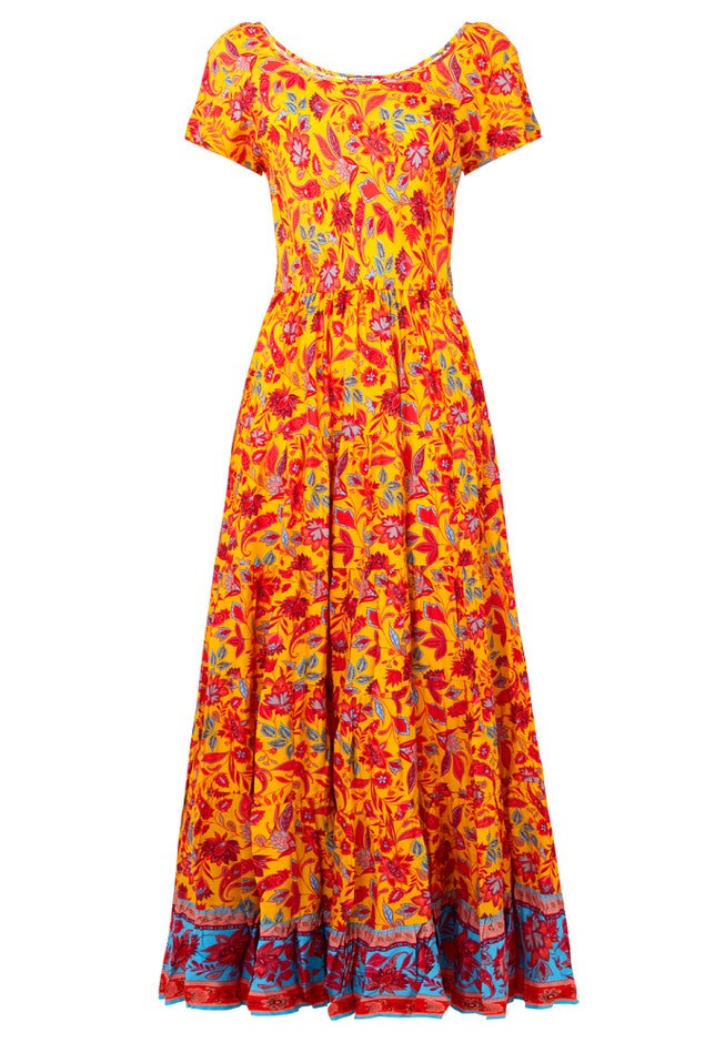 Short Sleeve Flowy Maxi Dress image number 2